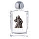 Holy water bottle with Immaculate Merciful Jesus 50 ml in glass (25-PIECE box) s1