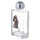 Holy water bottle with Immaculate Merciful Jesus 50 ml in glass (25-PIECE box) s2