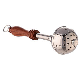 Nickel-plated brass bucket and sprinkle 12 in s9