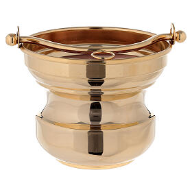 24k golden brass holy water bucket
