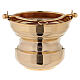 Holy water bucket in golden brass 24K s2