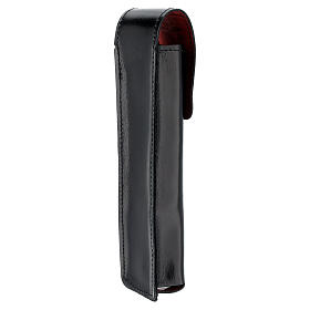 Black leather case for aspergillum 17 cm