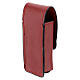Red leather 9 cm aspergillum case s2