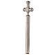Cross-shaped holy water sprinkler, silver-plated brass, 8 in s3