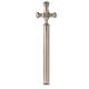 Cross-shaped holy water sprinkler, silver-plated brass, 8 in s6
