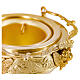 Gothic Holy Water pot, gold plated, d. 6 in s5