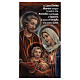 Cartoncino Sacra Famiglia benedizione casa 22X12 cm s1