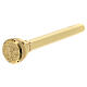 Holy water sprinkler of gold plated brass, 8 in s3