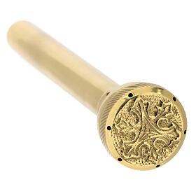 Aspergillum blessing golden brass 20 cm