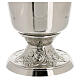 Holy water pot of silver-plated brass, 5 in diameter, 10 in height s2