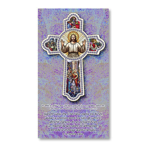 Cartão de Bênçãos com Cristo Ressuscitado 25x15 cm 1