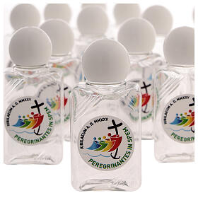 Rectangular bottle of Holy Water, Jubilee 2025 official logo, SET OF 100