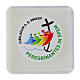 Rosary box with 4 mm beads and 5x5 cm sponge with Jubilee 2025 logo s1