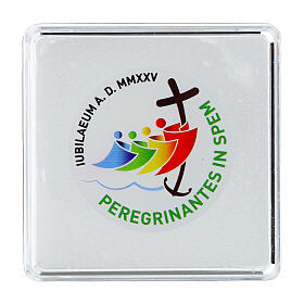 Rosary holder box 7x7 cm Jubilee 2025 4 mm 