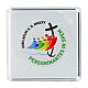 Rosary holder box 7x7 cm Jubilee 2025 4 mm  s1