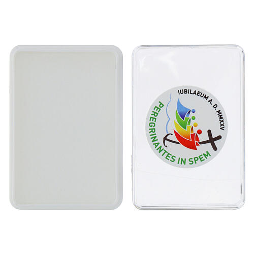 Rectangular rosary box with Jubilee 2025 logo 2x8 cm 4