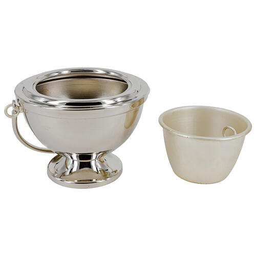 Smooth nickel-plated bucket, 5 in 1