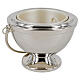 Holy water bucket with nickel-plated smooth finish 14 cm s1