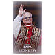 Papa León XIV imagen vestiduras papales 10x5 cm s1