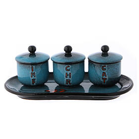 Holy oil stock ceramic set