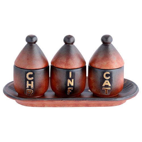 Holy oil stock ceramic set 1