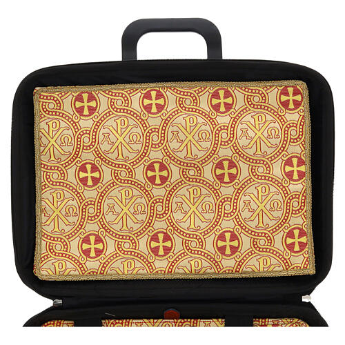 Brocade briefcase for celebrations, Chi-Rho pattern 4