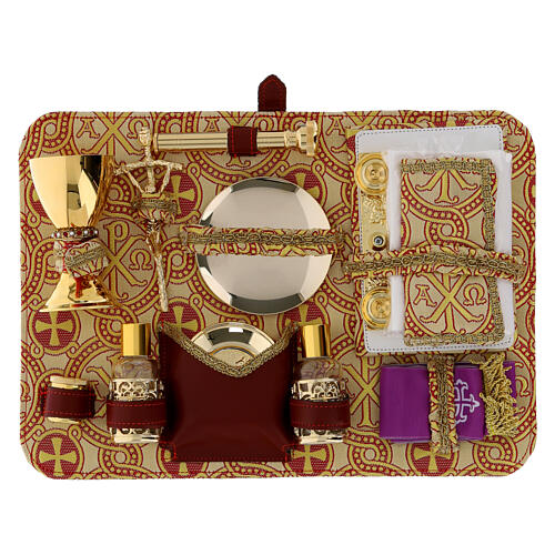 Valise pastorale en tissu brocart PAX – Kit pour célébration 3