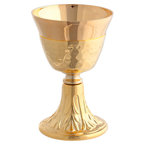 Maleta para celebração interior de cetim adamascado dourado 5