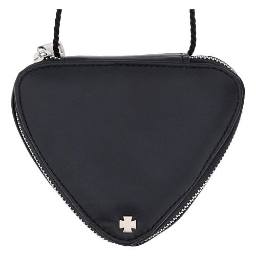 Bolsa para viático piel regenerada interior raso gris 2