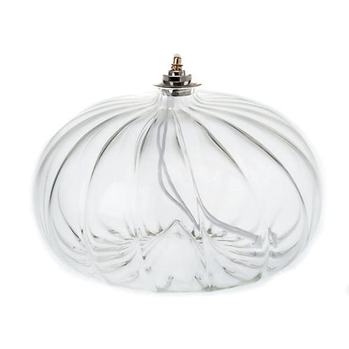 Lampe votive de grande taille en verre soufflé 1