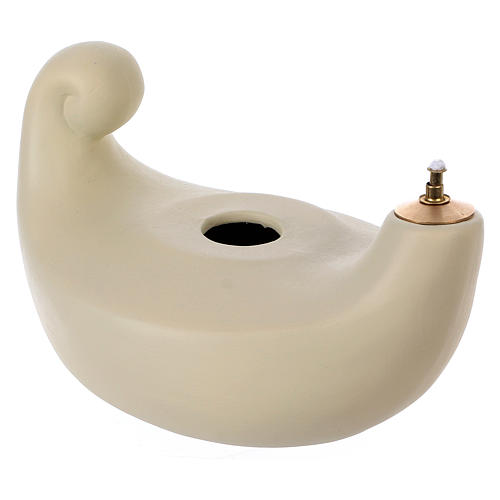 Lampe Aladin en porcelaine blanche 4