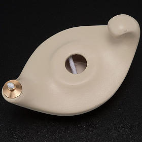 Lampe en porcelaine ivoire de petite taille s3