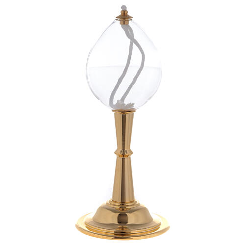 Lampada goccia  piede ottone 1
