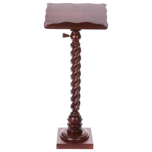 Wood lectern with torchon pedestal 1