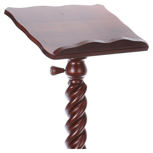 Wood lectern with torchon pedestal 2