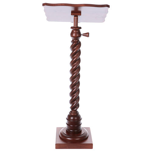 Wood lectern with torchon pedestal 4