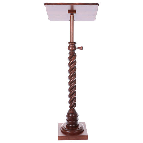 Wood lectern with torchon pedestal 5