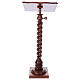 Wood lectern with torchon pedestal s4
