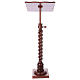 Wood lectern with torchon pedestal s5