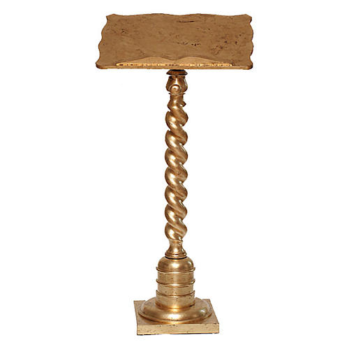 Holzlesepult mit Blattgold 1