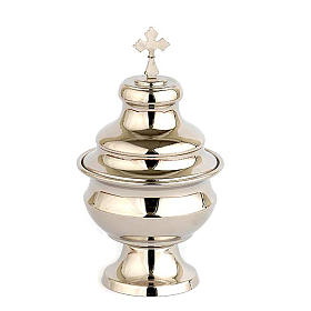 Boat for traditional thurible, nickel plated