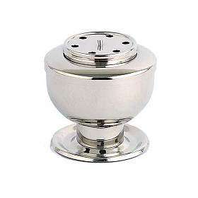 Silver plated charcoal incense burner