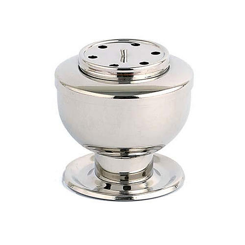 Silver plated charcoal incense burner 1