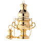 Traditional thurible in gold plated brass s1