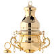 Traditional thurible in gold plated brass s2