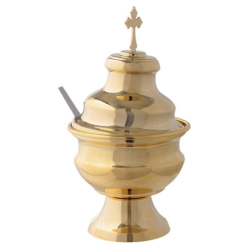 Naveta para turíbolo clássico dourado 3