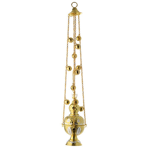Orthodox style gold-silver thurible 2