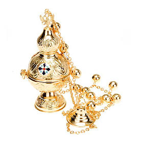 Orthodox style cross thurible