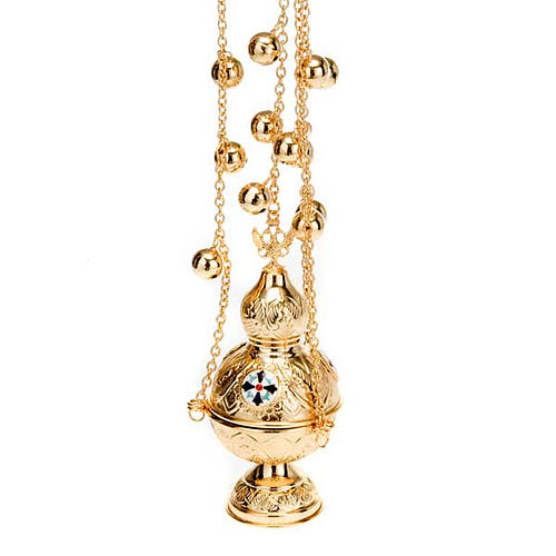 Orthodox style cross thurible 4