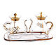 Gold decorated Cruet Set with spout s3